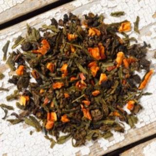 Autumn Orchard green tea with the flavors of autumn  apple peach perfect for a chilly afternoon