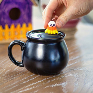 Candy Corn Ghost Floating Tea Steeper