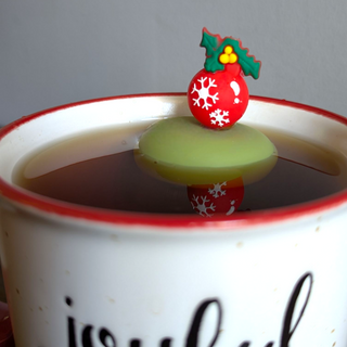 Red Christmas Ornament | Floating Tea Steeper
