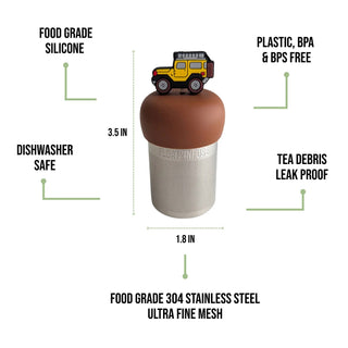 Yellow Jeep Floating Tea Infuser