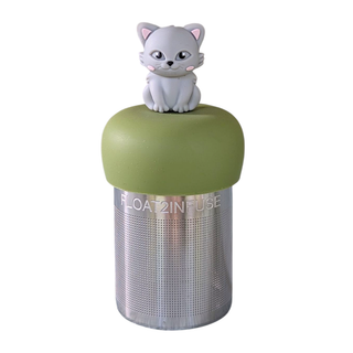 Grey Cat  Floating Tea Steeper