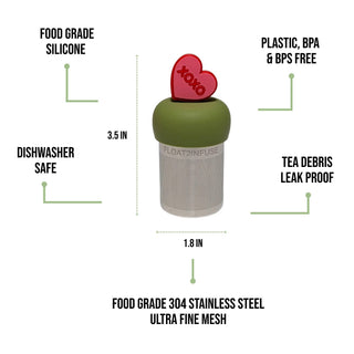 Floating XOXO Heart Candy Tea Infuser