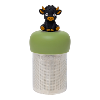 Black Baby Highland Cow Floating Tea Infuser