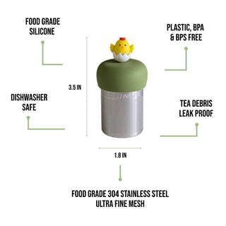 Yellow Hatching Chick Floating Tea Steeper